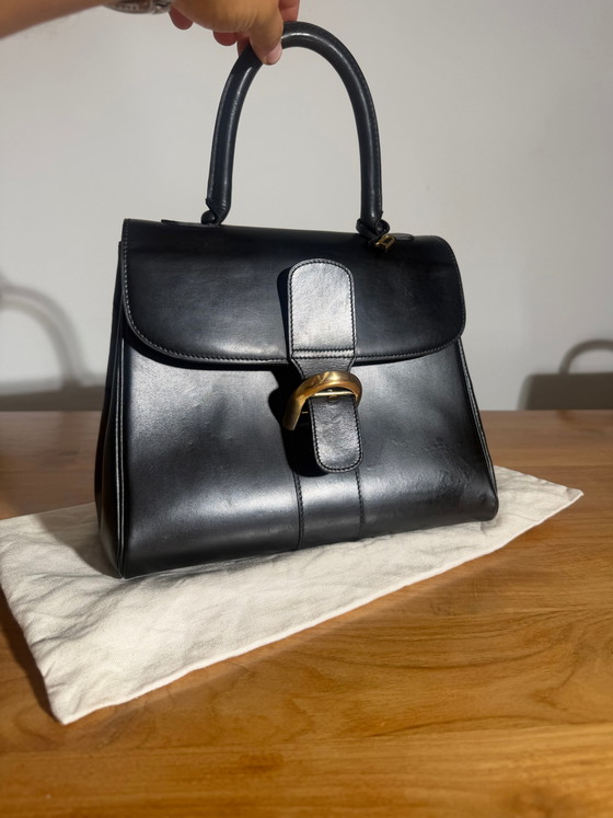 Delvaux Brillant MM Handbag – Black Leather – Top handle bags (photo 3 of 10)