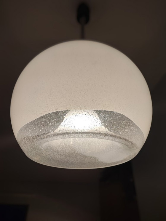 Image 1 of Murano Pulegoso & Lattimo Globe – Ø 40cm Space Age hanger