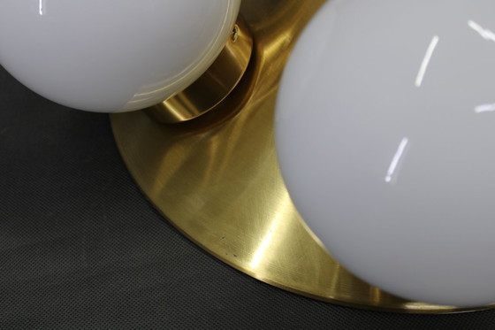 Image 1 of Par de lámparas empotradas de latón de mediados de siglo, década de 1970