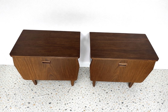 Image 1 of (1 di 2) Bellissimi comodini vintage danesi