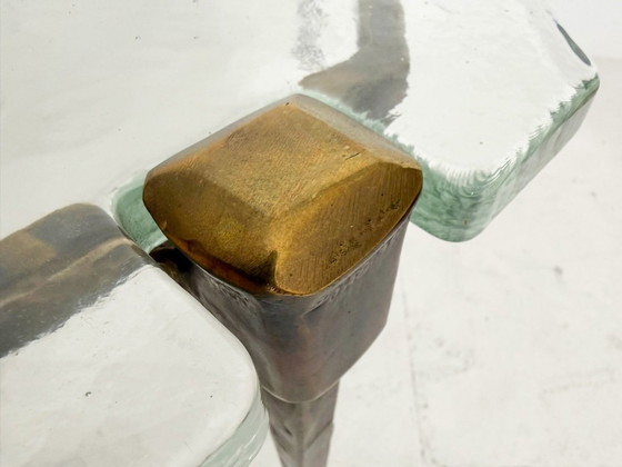 Image 1 of Brutalist side table/coffee table from the 1980s by Lothar Klute, Germany.