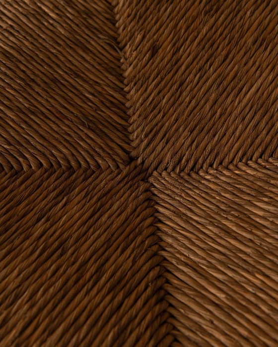 Image 1 of Chaise vintage à bobines avec assise en jonc