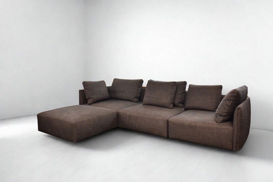 Image 1 of Wunderschönes, exklusives, modulares Minotti Milano Sofa/Chaiselongue im schlanken Design