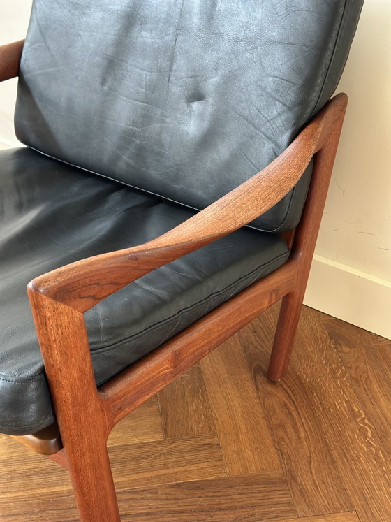Image 1 of Vintage Deens Design fauteuil Illum Wikkelsø jaren 50/60/70