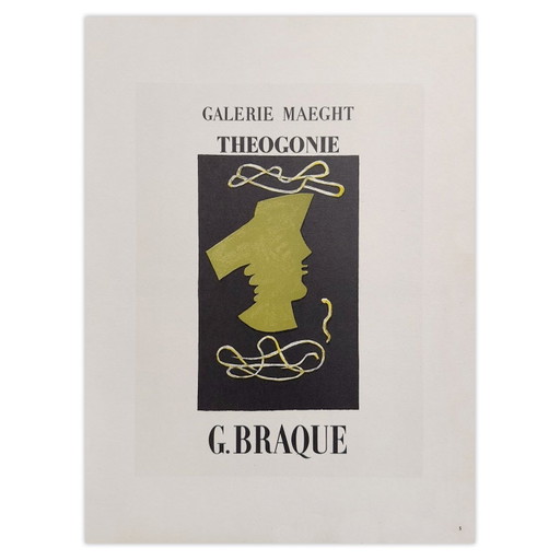 Georges BRAQUE AF 1954 - Cartel de la Galería Maeght 1959