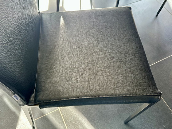 Zanotta Lialta Sedie da pranzo con rivestimenti sfoderabili in grafite, 8 pezzi – Other, Aluminium (photo 4 of 15)
