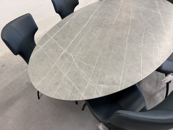 Image 1 of Harvink Fier Dining Table Ceramic Stone 225xD115