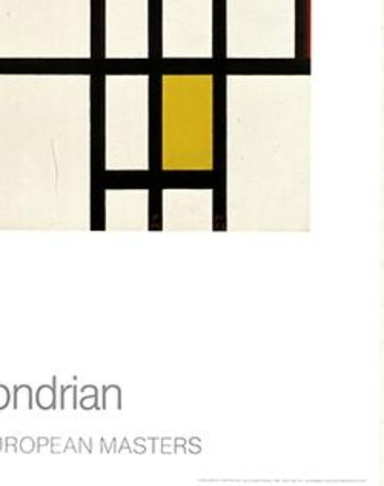 Image 1 of Rhythm from Black Lines by Piet Mondriaan, After the Original from 1935-1942