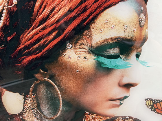 Image 1 of Cobra art: woman with butterfly