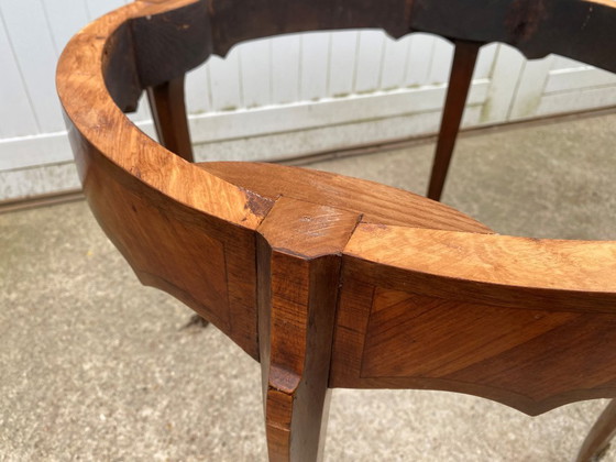 Image 1 of Louis XV style round marble coffee table