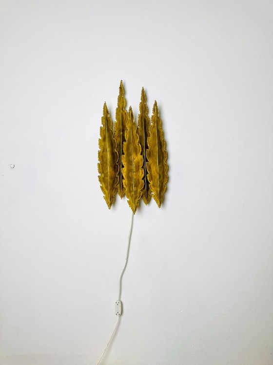 Large Model 5195 brutalist wall light by Svend Aage Holm-Sørensen for Holm-Sørensen & Co., Denmark, 1960s (photo 7 of 9)