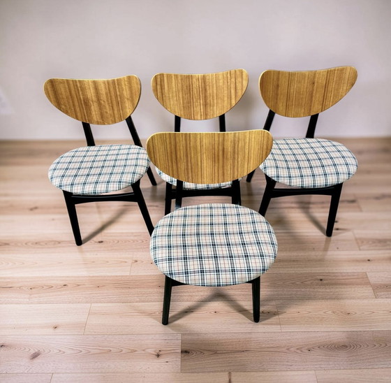 Image 1 of Juego de 4 sillas G Plan con respaldo de mariposa, estilo mediados de siglo.