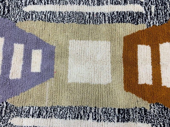 Alfombra tradicional artesanal de pura lana, tamaño 150 x 350 cm. – Aime Té, Wool (photo 3 of 10)