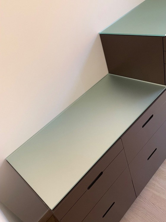 Image 1 of Set van 3 commodekasten Molteni 909 by LUCA MEDA 