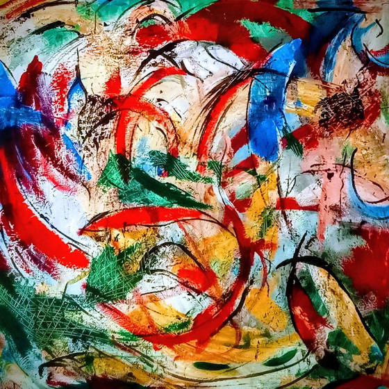 Image 1 of Festival, 100 x 120 x 4 cm Dipinto acrilico