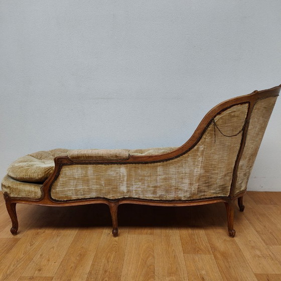 Image 1 of Divano chaise longue antico Luigi XV, divano a sdraio