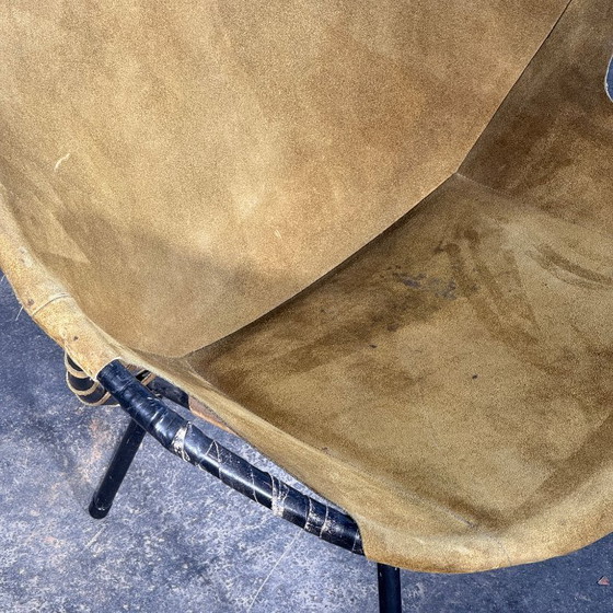 Image 1 of Lusch and Co. "Balloon" leren fauteuil, jaren 60