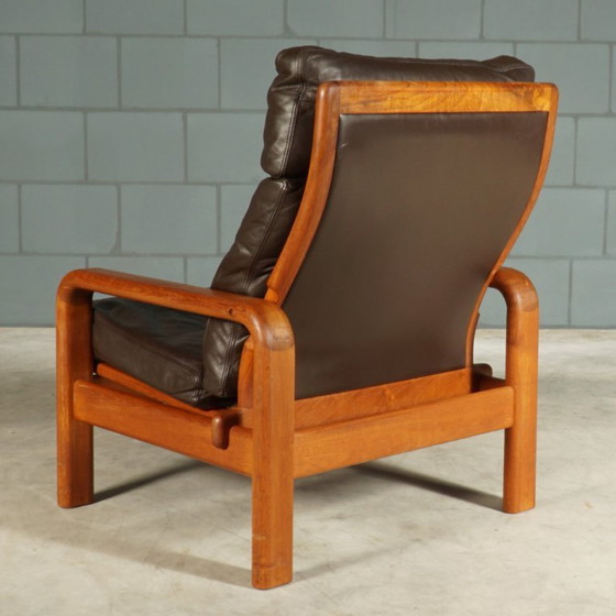 Set vintage Deense fauteuils – L. Olsen & Son – teakhout – jaren 60 – Leather, Wood (photo 6 of 12)