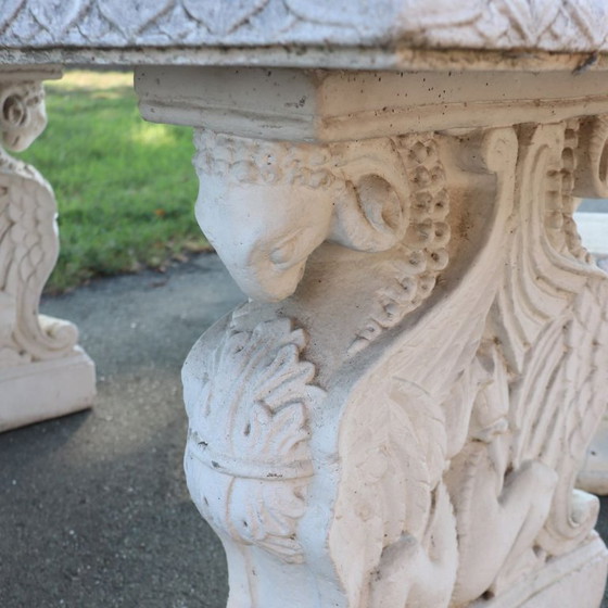 Tavolo da giardino e 4 sgabelli, Italia, inizio XX secolo – Set da giardino, Other (photo 11 of 15)