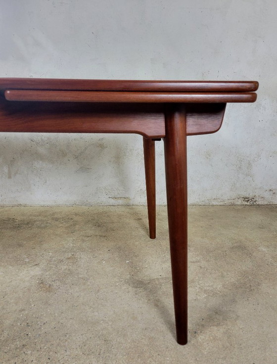 Image 1 of Dänischer Teakholz-Esstisch AT 312 von Hans Wegner für Andreas Tuck