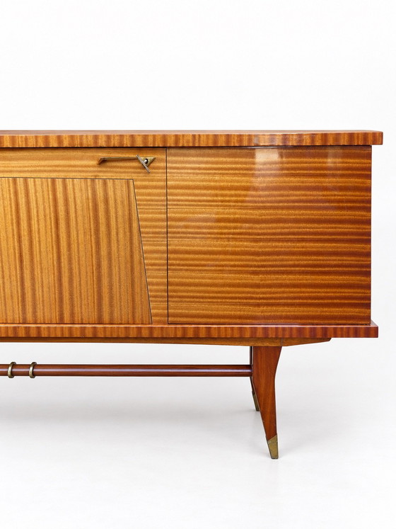 Vintage retro jaren 60 Dressoir – Glas, Hout (photo 8 of 15)