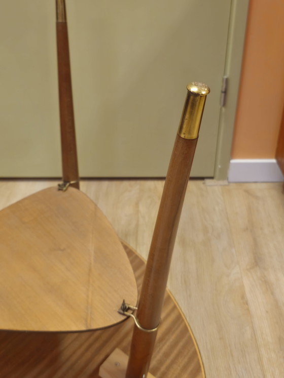 Image 1 of Tavolino da caffè vintage in formica e ottone