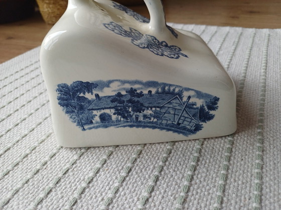 Image 1 of Vintage kaasstolp te koop met prachtige landelijke tekeningen op