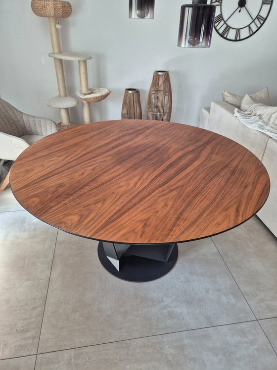 Image 1 of Cattelan Italia Skorpio Wood Rond – Design eettafel Ø 140 cm | Canaletto walnoot