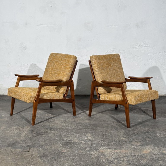 Coppia di Poltrone rumene stile "Centa", anni '60 – Legno (photo 13 of 14)