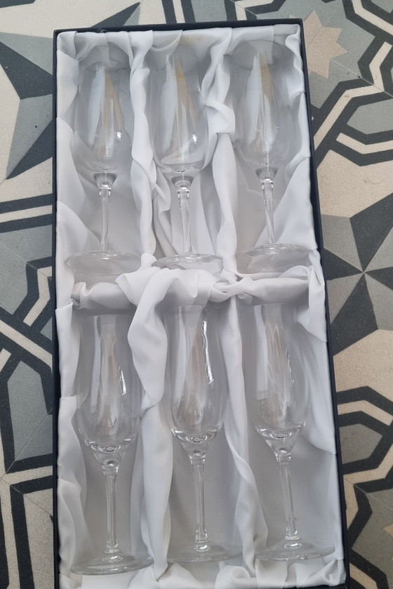 Image 1 of 6 St. Louis Kristall Champagnerflöten