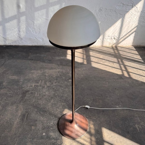 Image 1 of Hungarian Brass Floor Lamp by Iparmuveszeti Vallalat