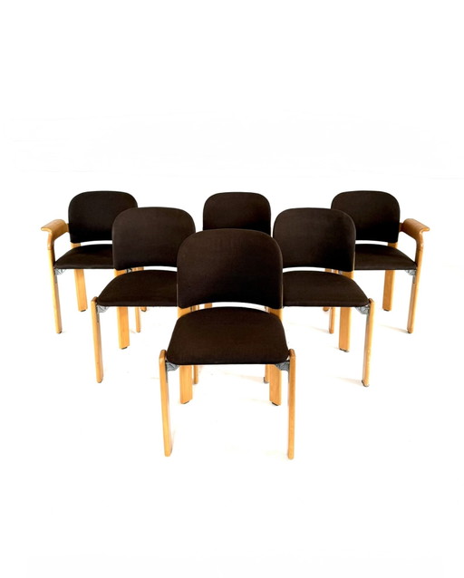 6x chaise de salle à manger vintage Kusch & Co, Dietiker '70