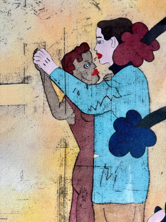 Image 1 of Color etching 'Romance' Hollie Witteveen