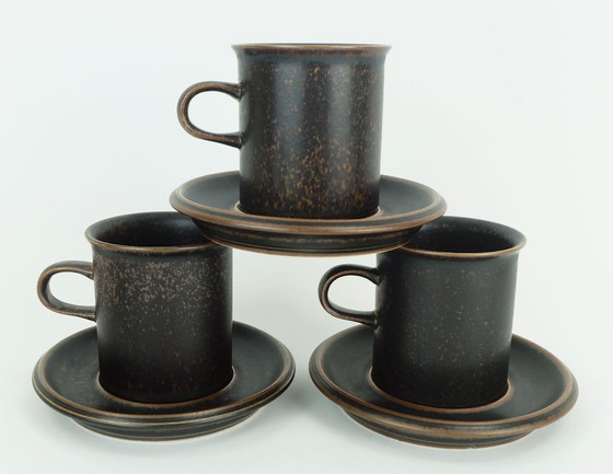 Image 1 of 6 CAFFETTIERE con piattini arabia ruska ulla procope anni '60