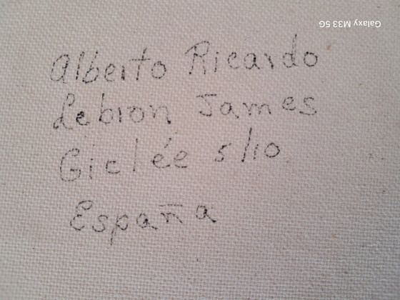 Image 1 of Alberto RICARDO - Lebron James - Kunstenaarsdoek
