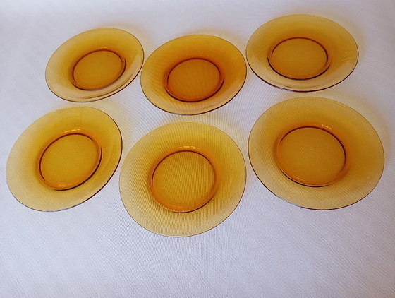 Image 1 of Vereco vintage amber dinner plates