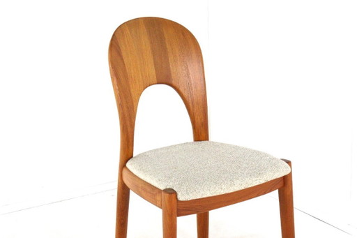 Juego de 4 sillas Koefoed Morten de teca vintage danesa