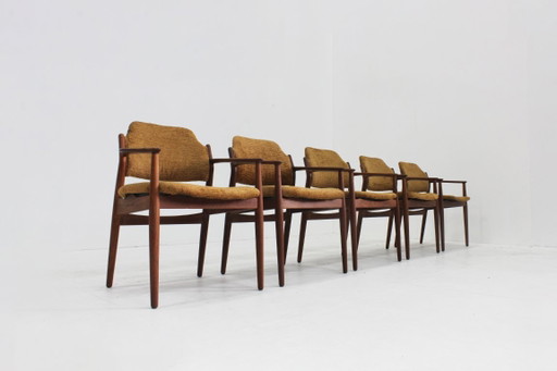 Set Chaises de salle à manger vintage danoises en teck Arne Vodder Sibast
