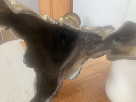 Image 1 of chandelier en laiton antique