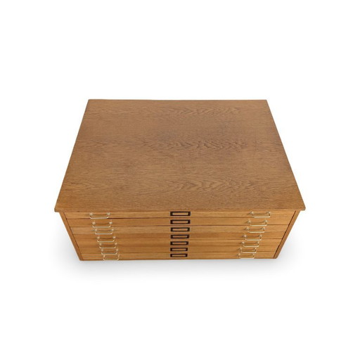 Vintage architectenkast, plankast, tekenkast