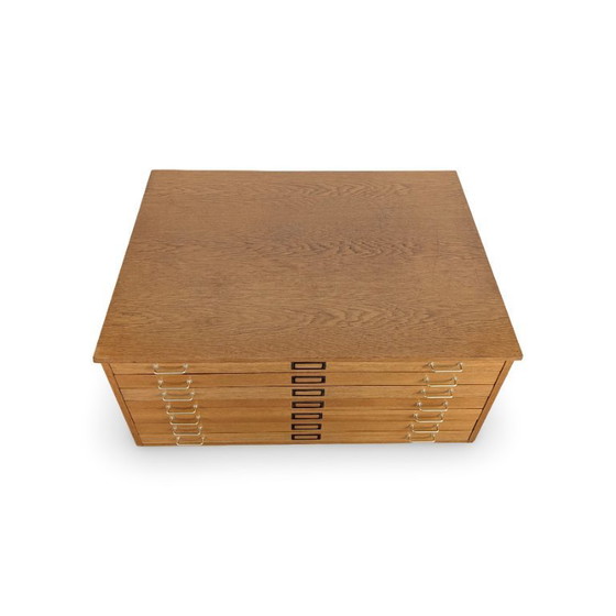 Image 1 of Vintage architectenkast, plankast, tekenkast