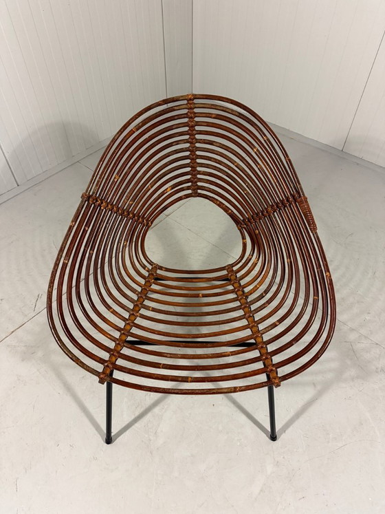 Image 1 of Rotan fauteuils van Rohé Noordwolde, Nederland 1960’s