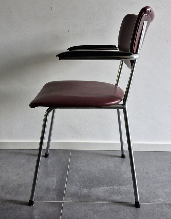 Image 1 of De Wit dining table or office chair chrome vintage