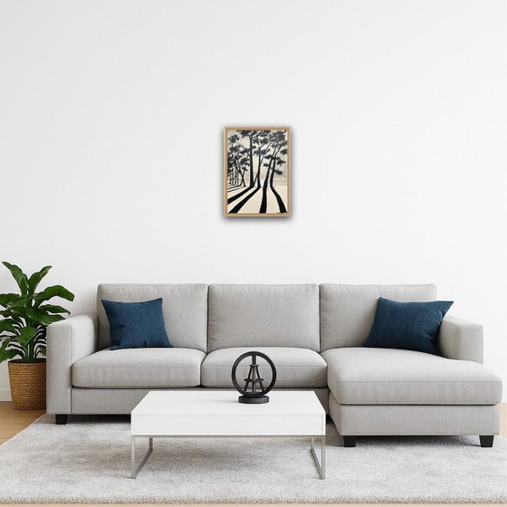 Image 1 of Chinesische Tinte auf Naturpapier.  Format 40x30cm.