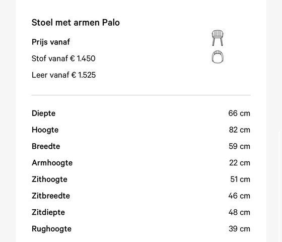 Image 1 of 2 Leolux Baani Stühle mit Armlehnen