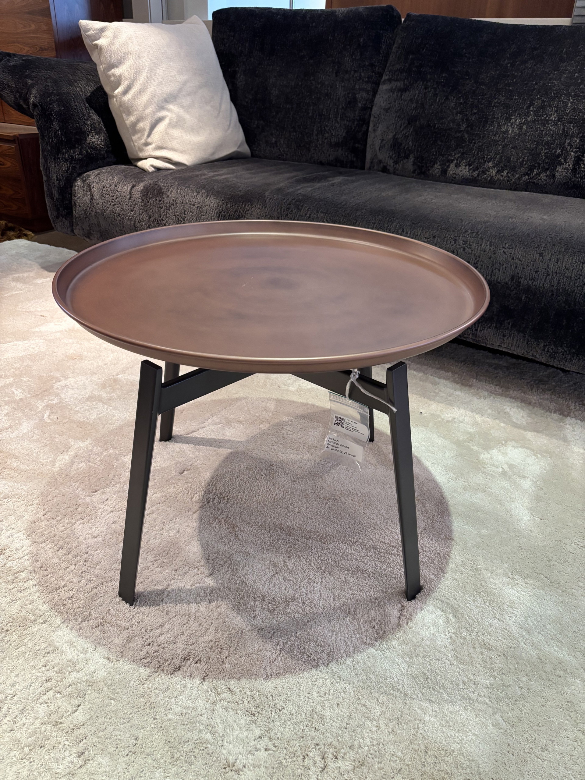 B&B italia Husk side table, table, bedside table copper version