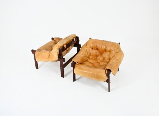 Poltrone lounge “MP-41” di Percival Lafer per Lafer MP, anni '70, set da 2