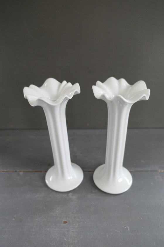 Image 1 of Ensemble de chandeliers vintage Hutschenreuther Wolf Karnagel.