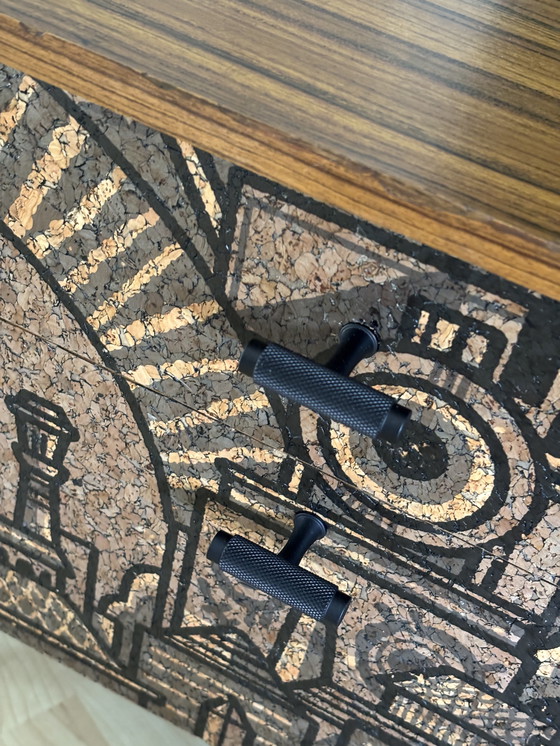 Image 1 of Vintage Nachtkastjes avec Kurkprint | L'ambiance vintage