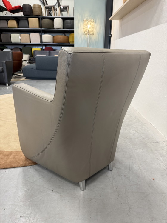 Image 1 of Leolux Dolcinea Sessel, graues Leder